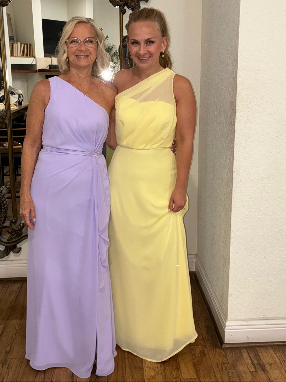 Birdy Grey Kira Bridesmaid Dress in Chiffon Lemon Sorbet - Yellow